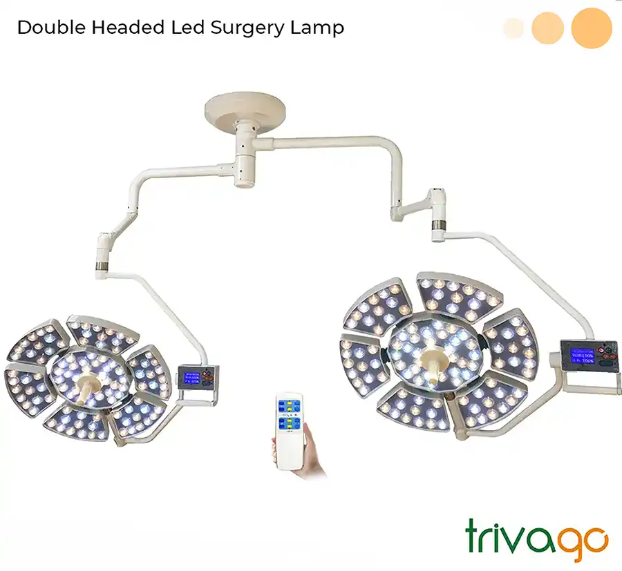 Double Head Ceiling Led Operating Lamp